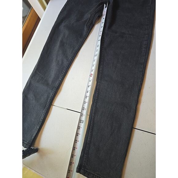 Cotton & Co.‎ Jeans Men's 33x32 Stealth Grey Dark Wash Slim Straight Leg Jeans - Picture 6 of 10